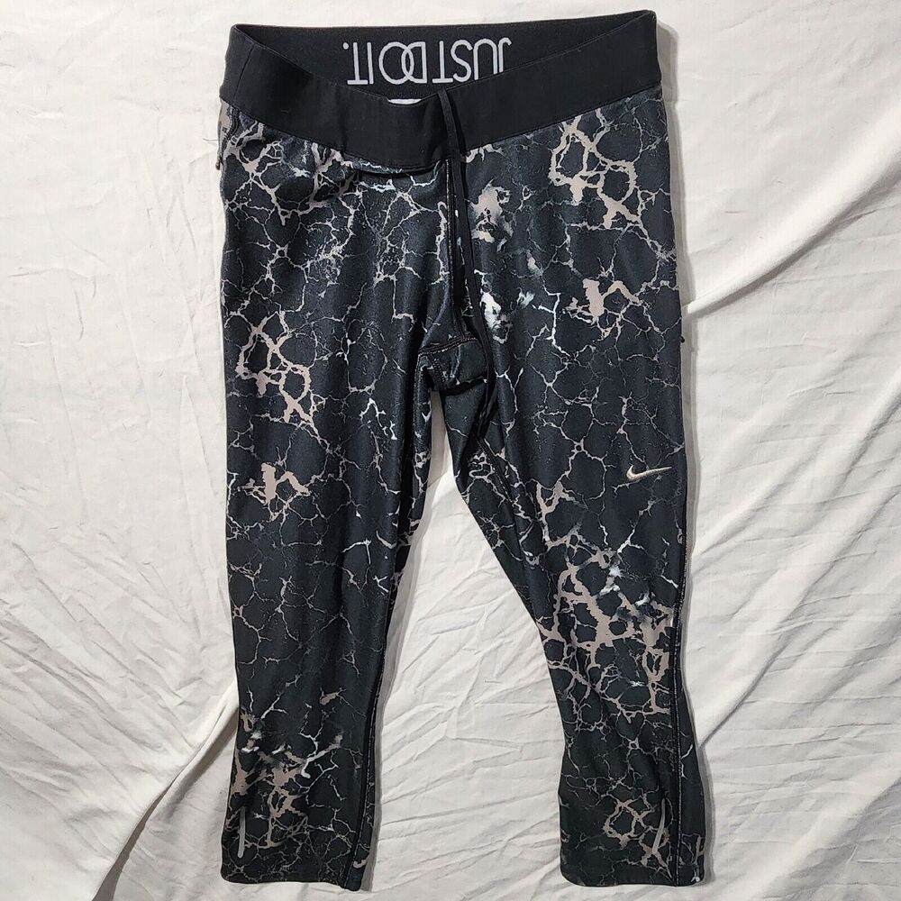 Nike Pro Dri Fit Leggings Womens Size S Black Gym Yoga Running
